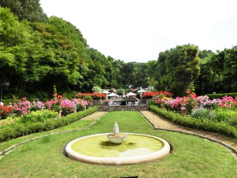 天皇陛下ゆかりの緑と花に囲まれた美しい公園でオアシスを満喫